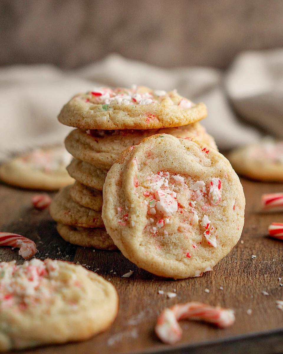 Vegan Candy Cane Sugar Cookies