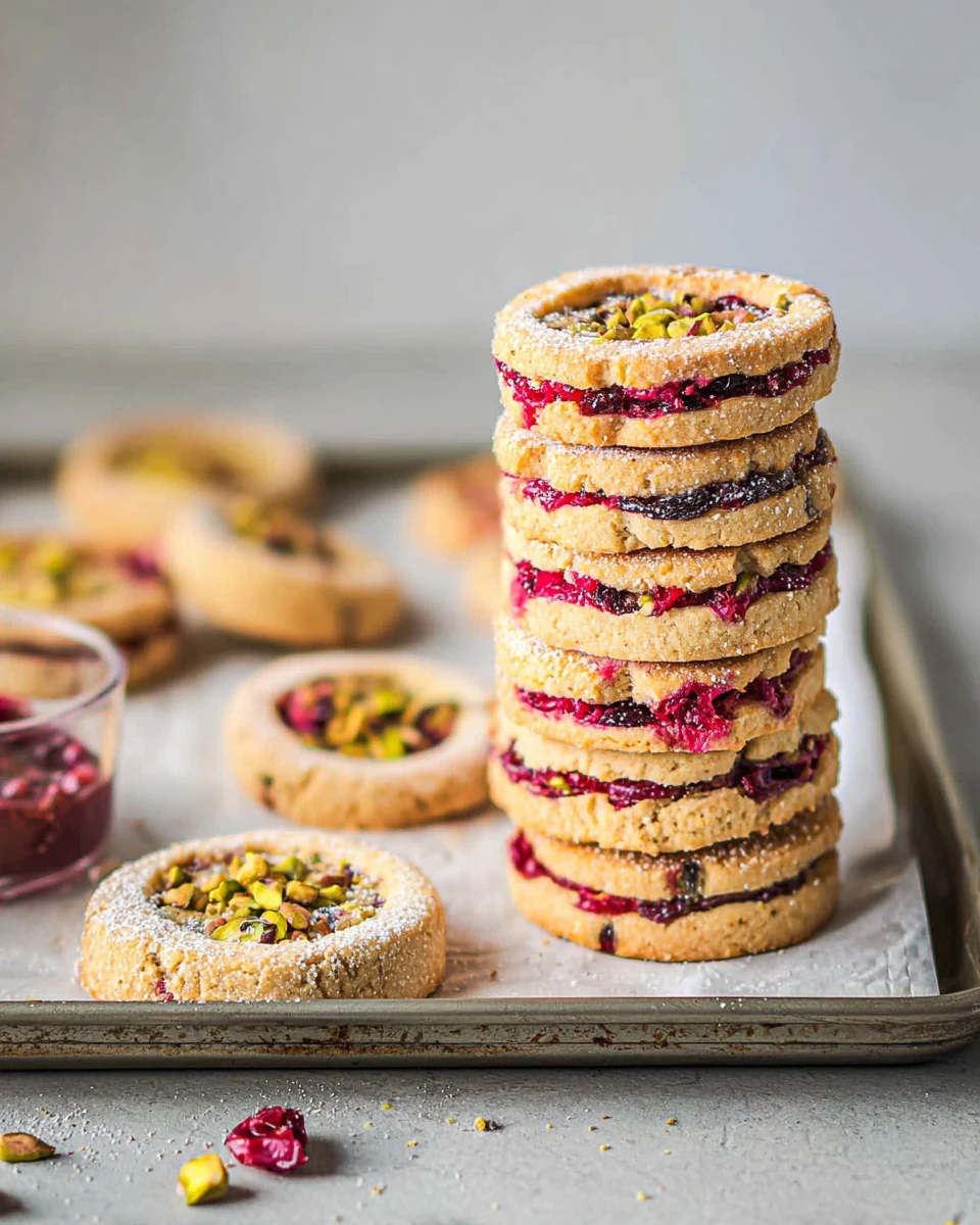 Vegan Christmas Cookies With Pistachio And Cranberries
