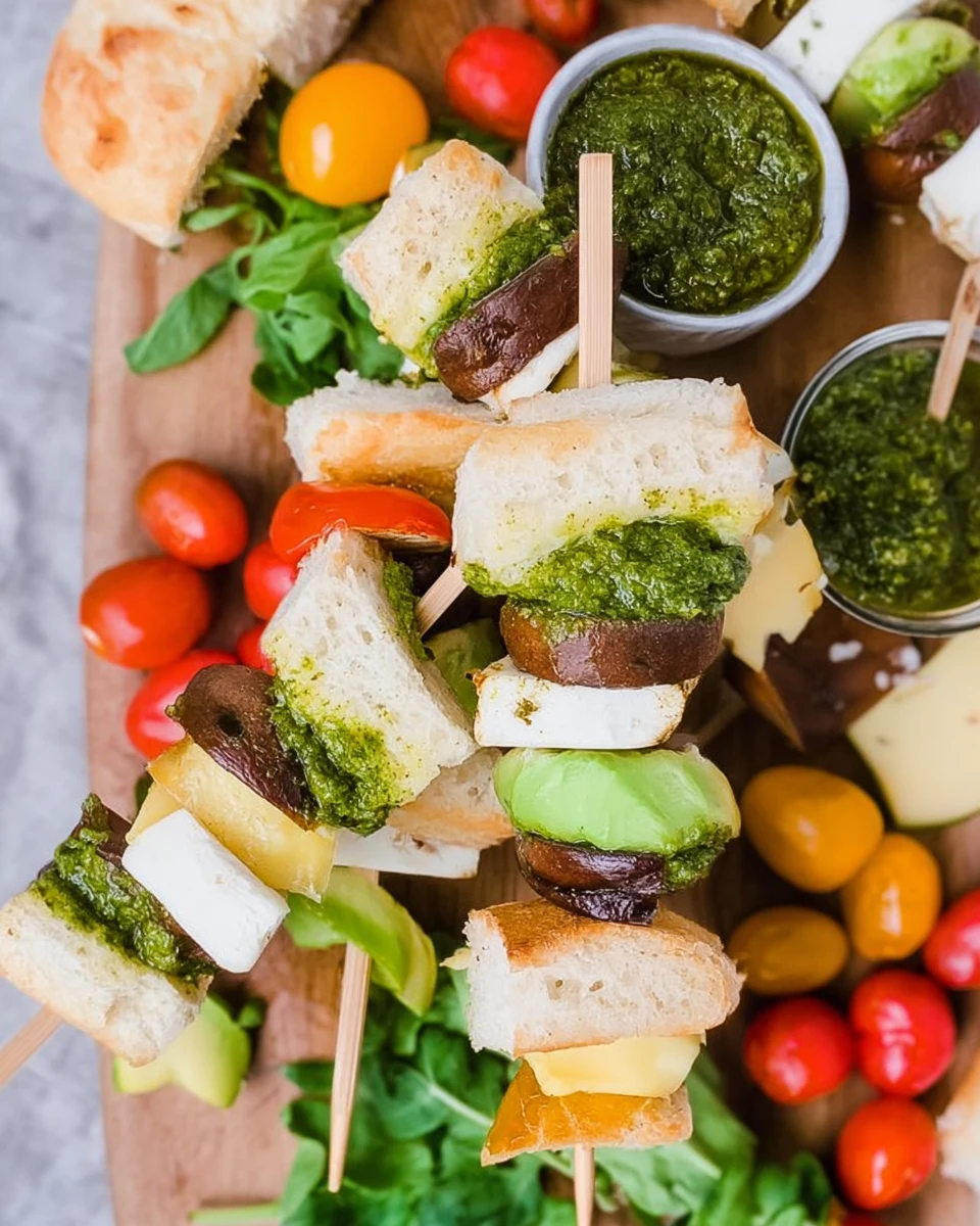 Vegetarian Sandwich On A Stick 6 Vegetarian Sandwich On A Stick