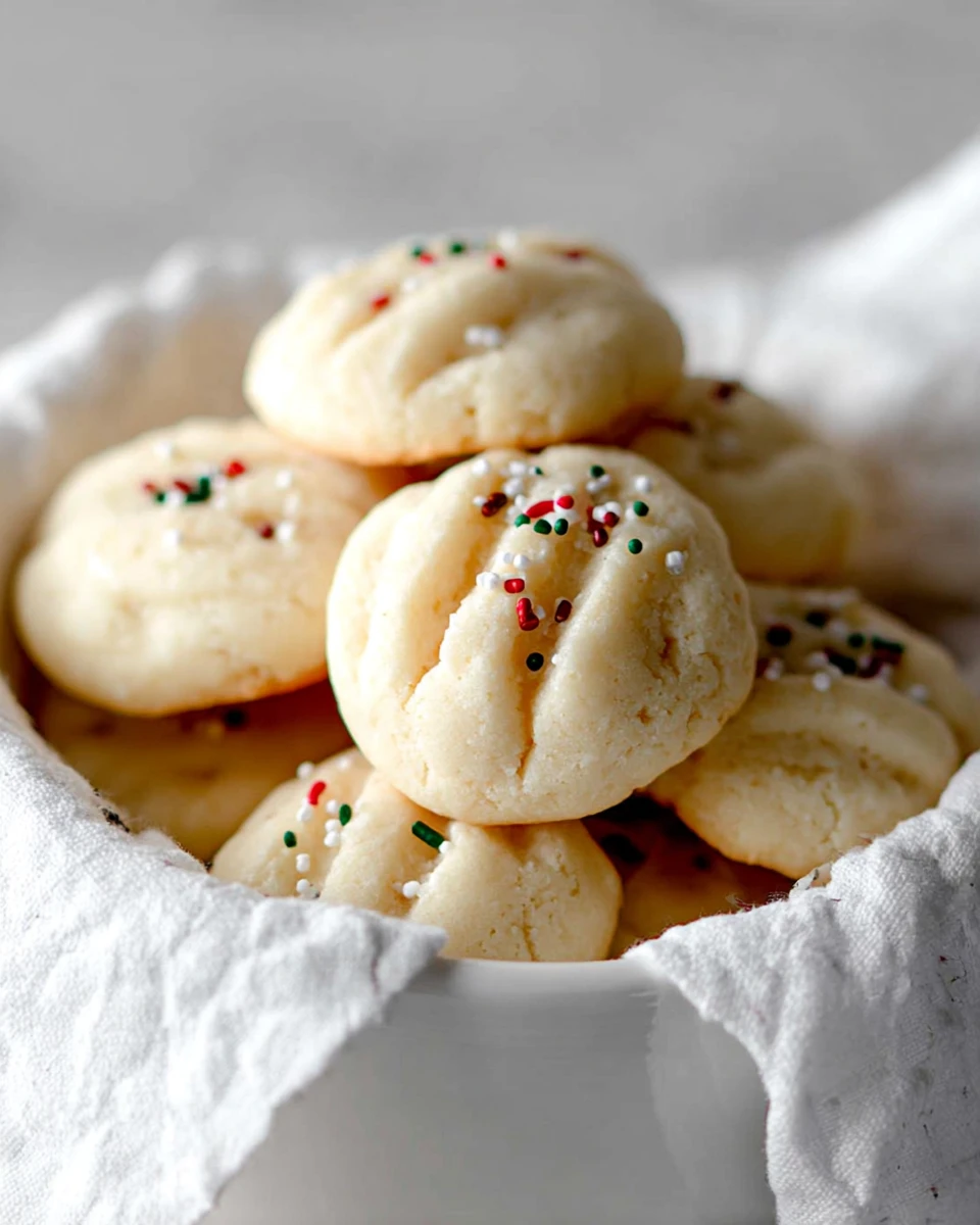 Whipped Shortbread Cookies 6 Whipped Shortbread Cookies