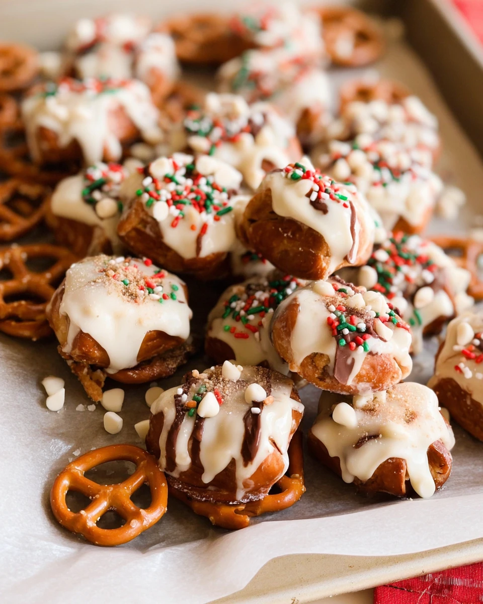 White Chocolate Peanut Butter Pretzel Bites