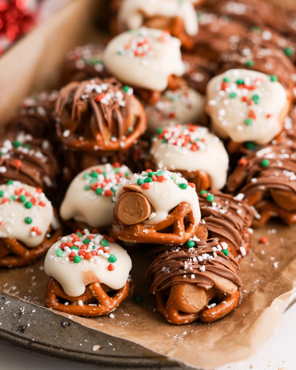 White Chocolate Peanut Butter Pretzel Bites