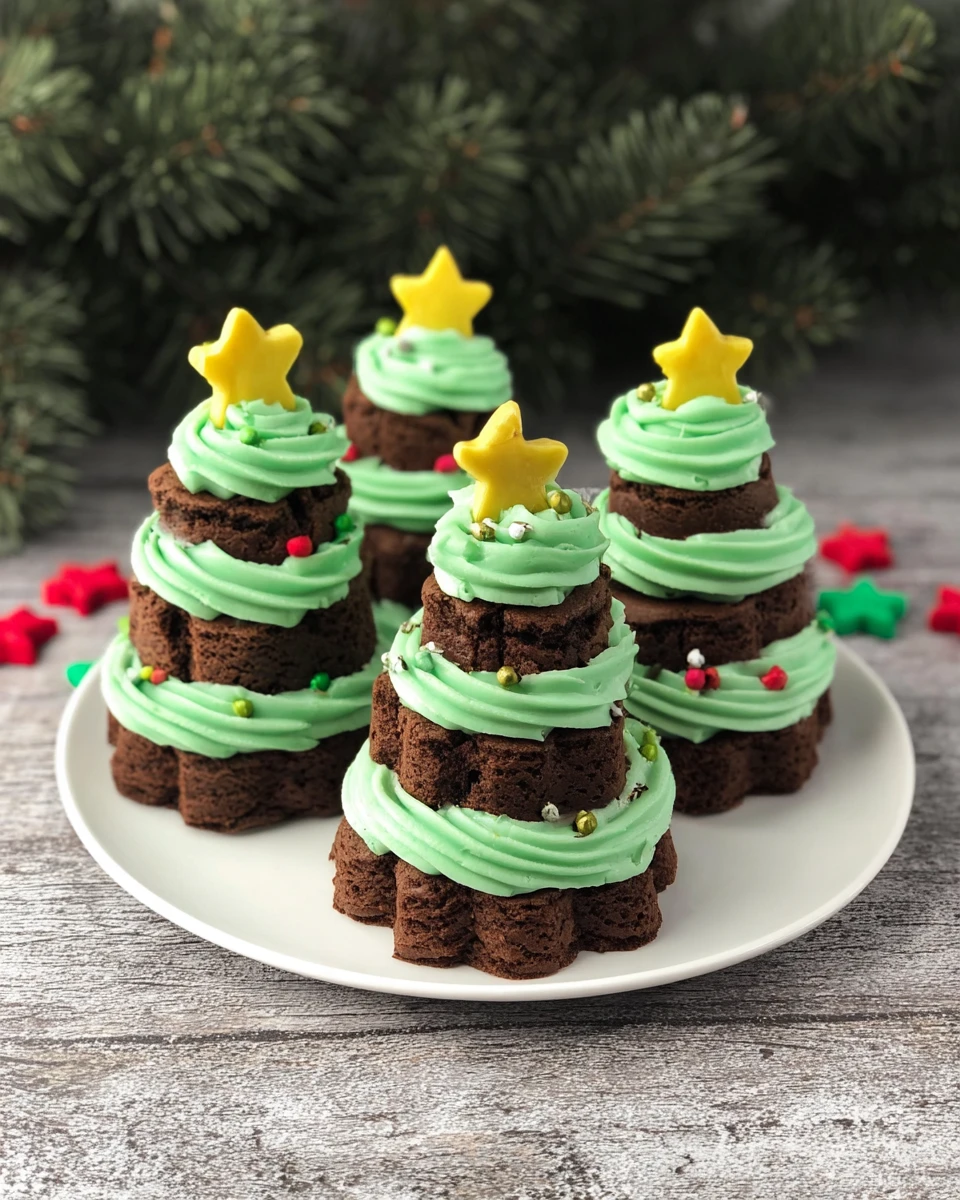 Brownie Christmas Trees