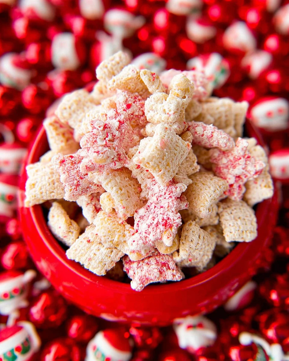 Candy Cane Chex Mix
