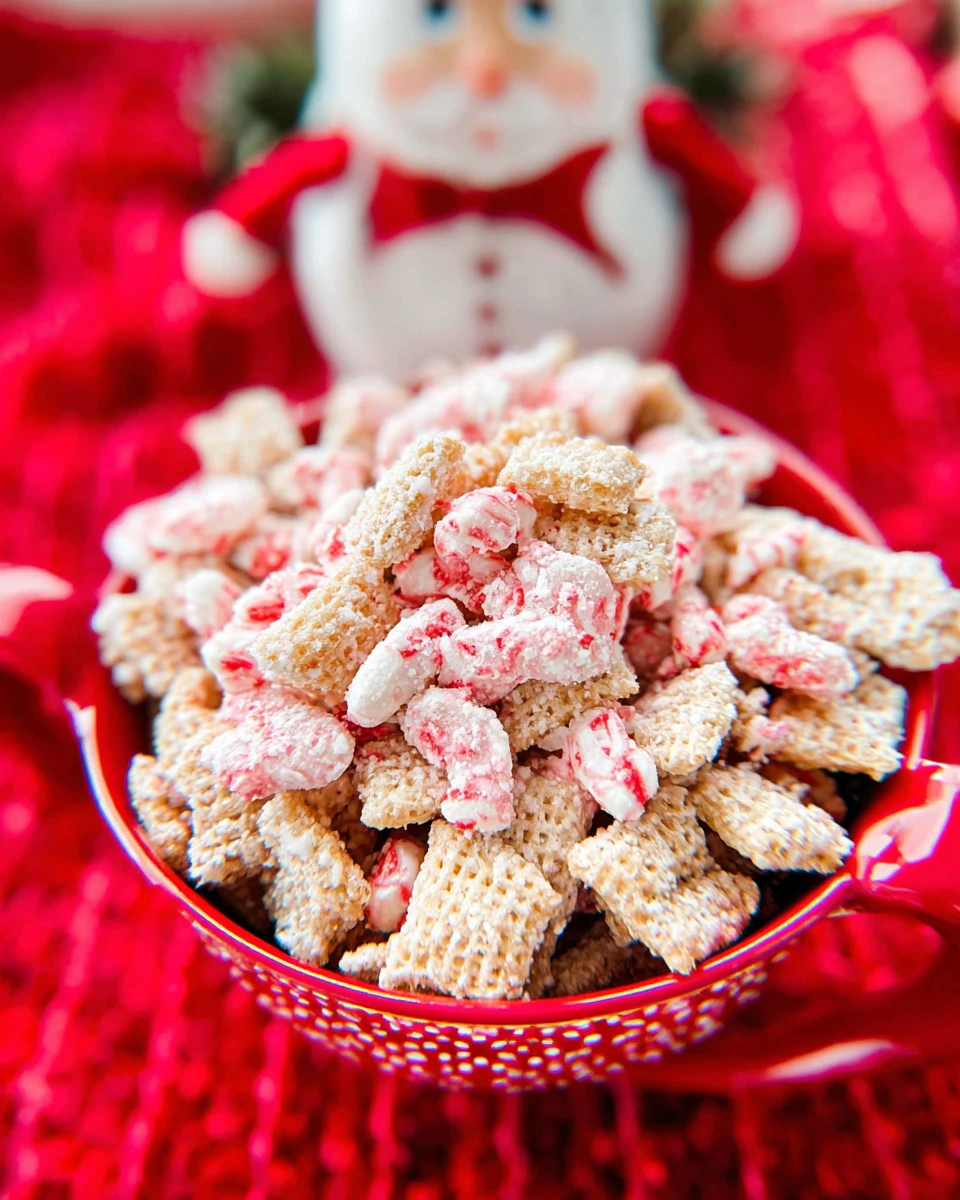 Candy Cane Chex Mix