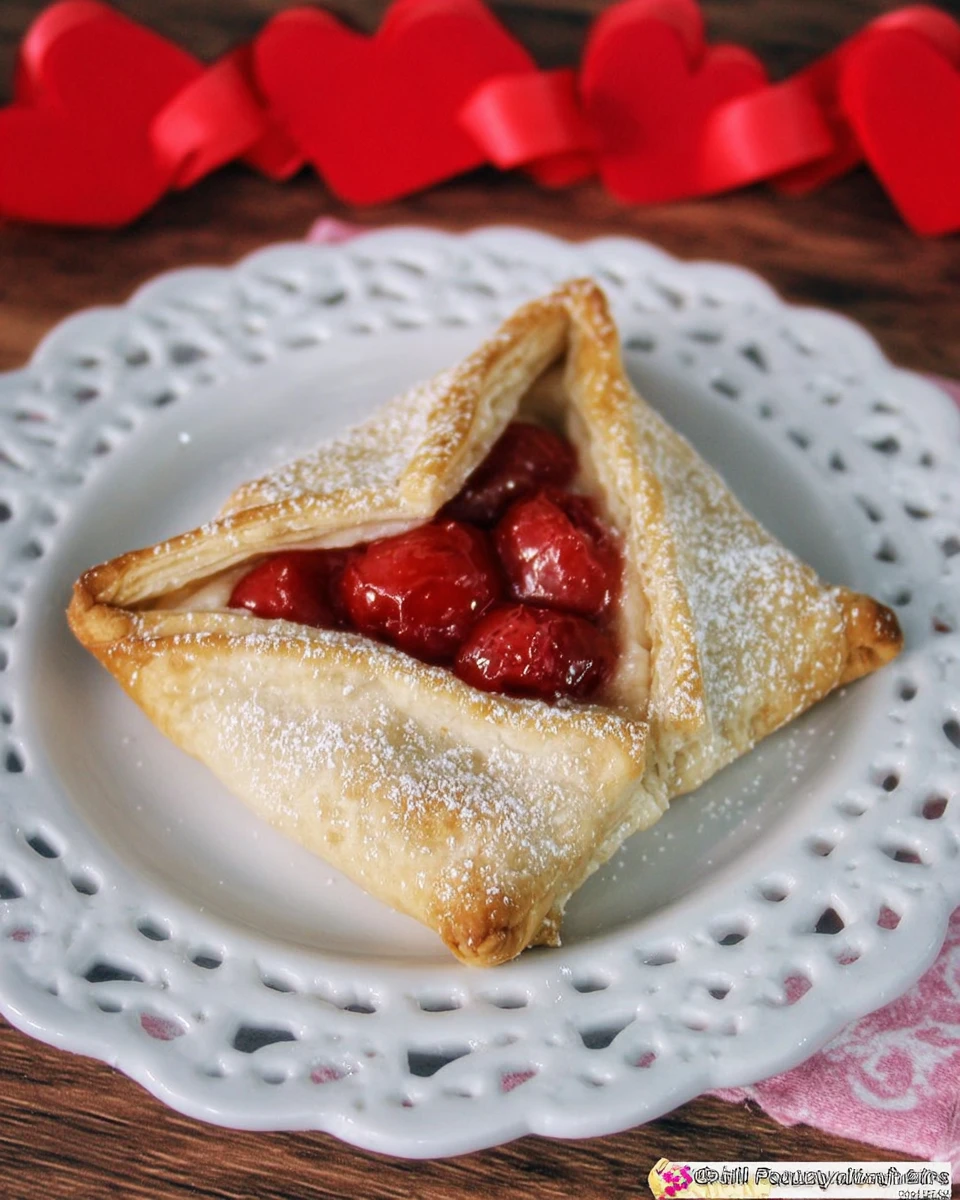Cherry Pie Pastry Envelopes