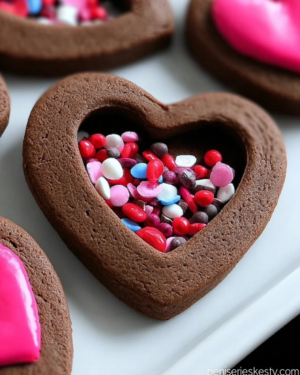 Chocolate Frosted Valentine Cookies