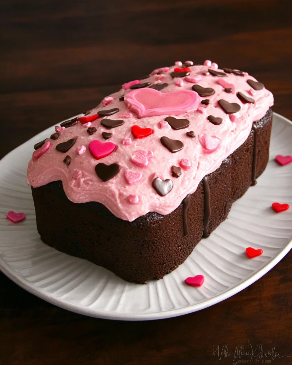 Chocolate Valentine Surprise Cake