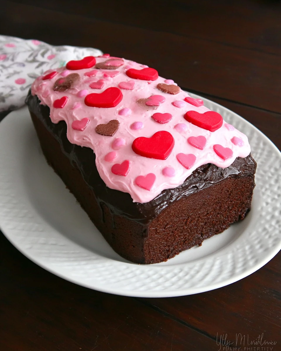 Chocolate Valentine Surprise Cake