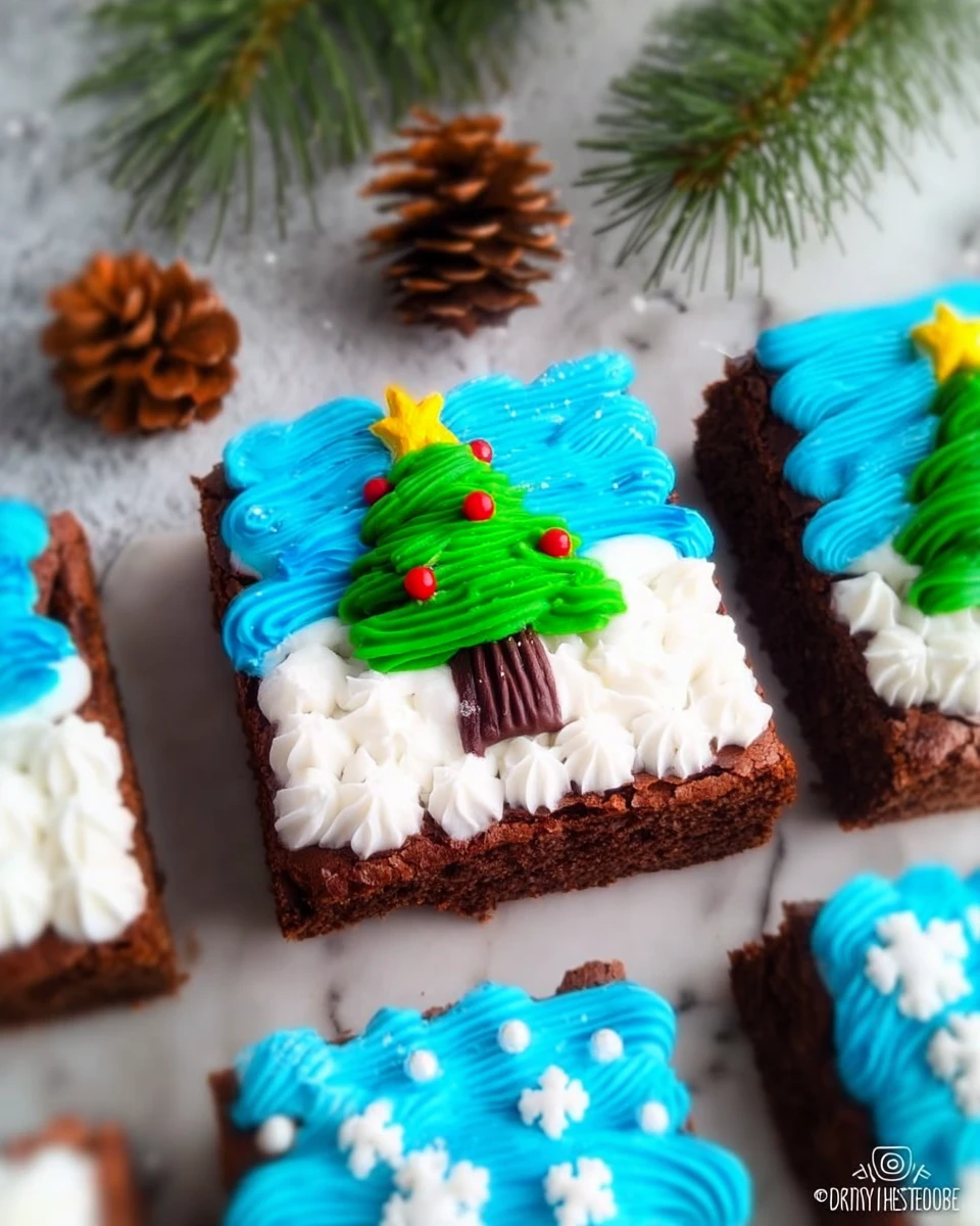 Christmas Tree Brownies