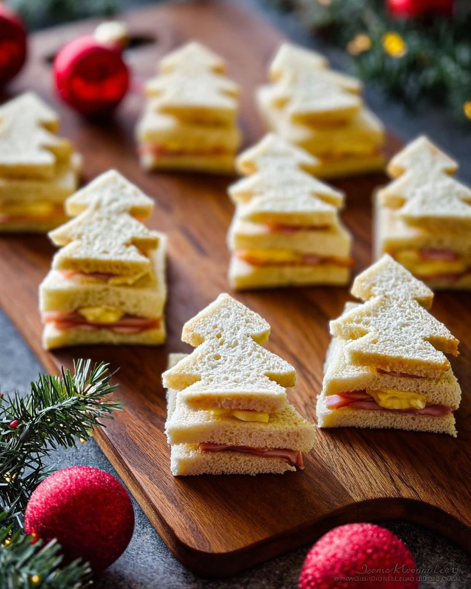 Christmas Tree Sandwiches