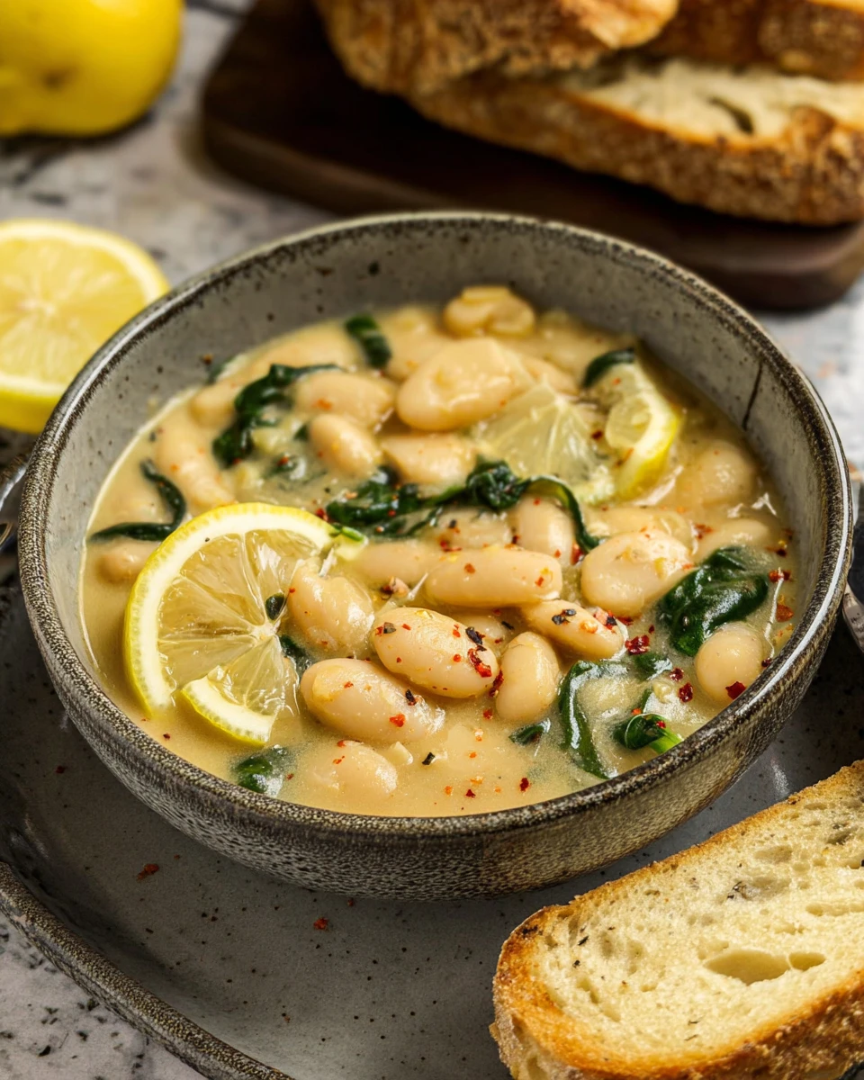 Creamy Lemon Garlic Butter Beans