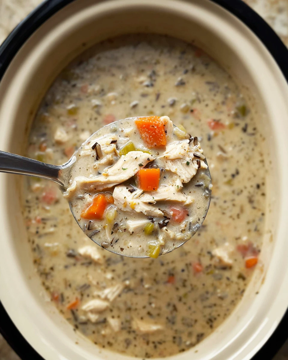 Crockpot Chicken Wild Rice Soup