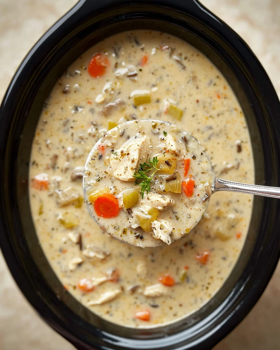 Crockpot Chicken Wild Rice Soup