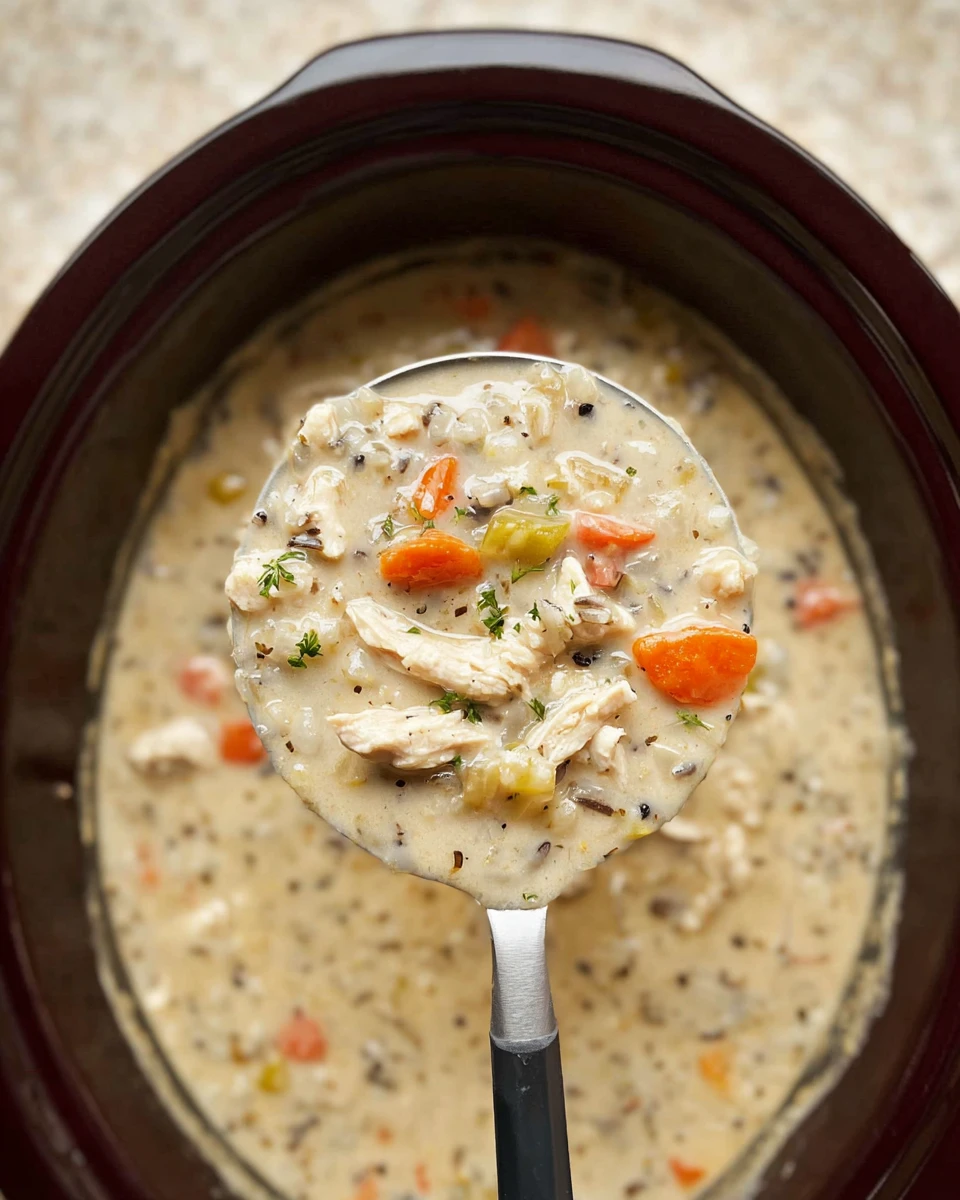 Crockpot Chicken Wild Rice Soup
