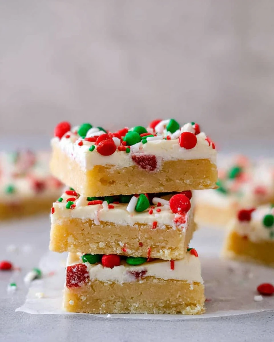 Easy Festive Christmas Sugar Cookie Bars