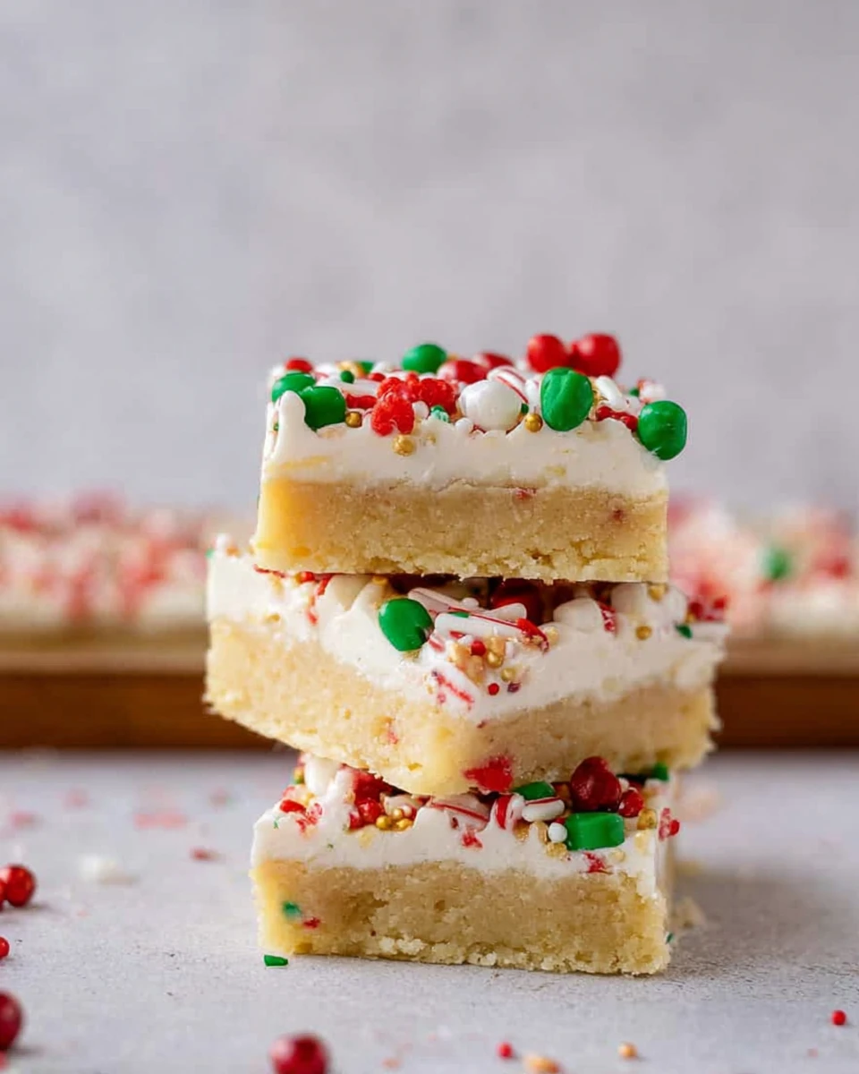 Easy Festive Christmas Sugar Cookie Bars