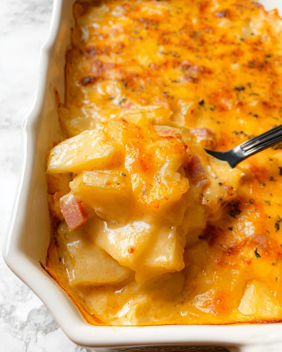 Easy Ham And Potato Casserole