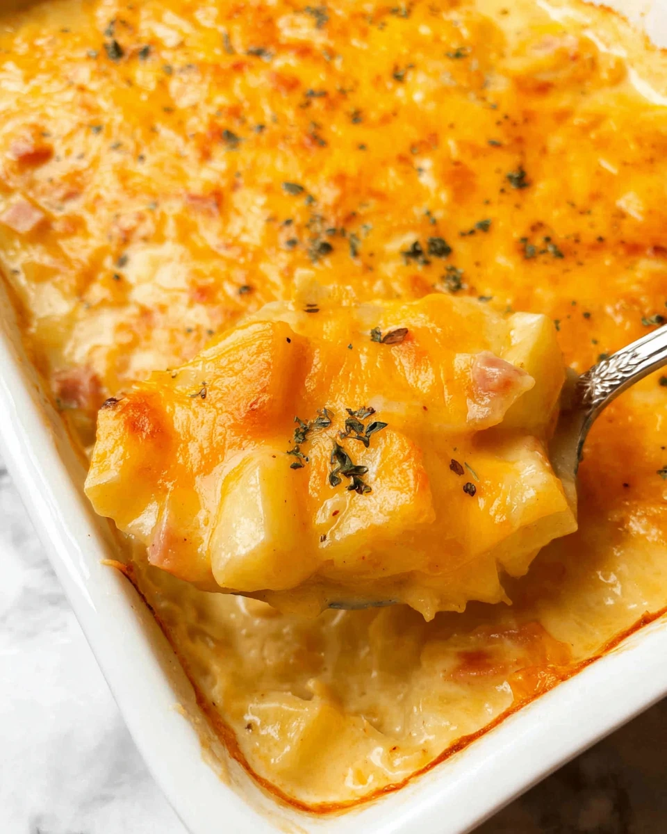 Easy Ham And Potato Casserole