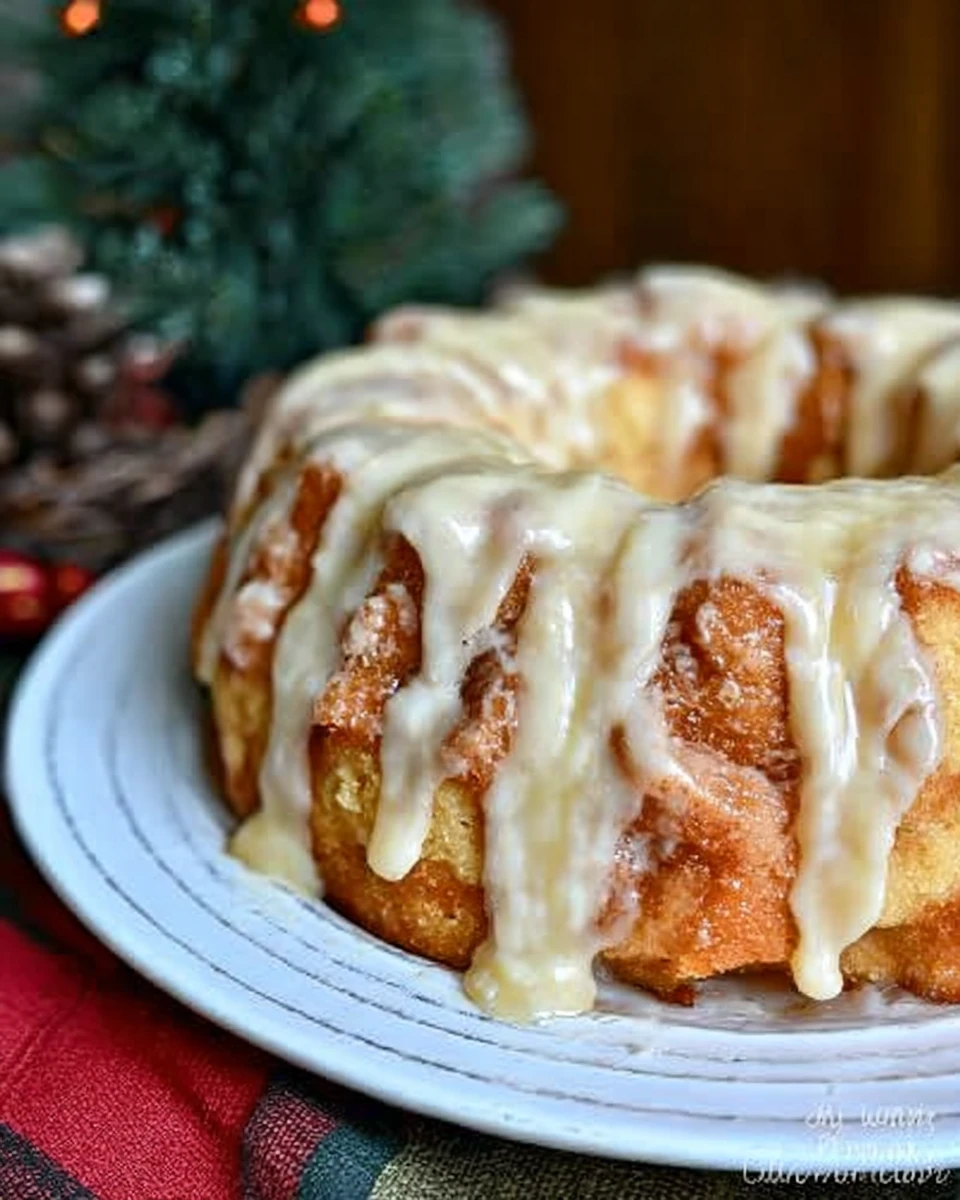 Eggnog Monkey Bread