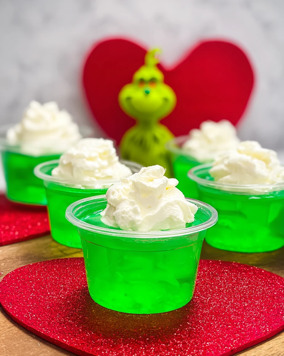 Grinch Jello Shots