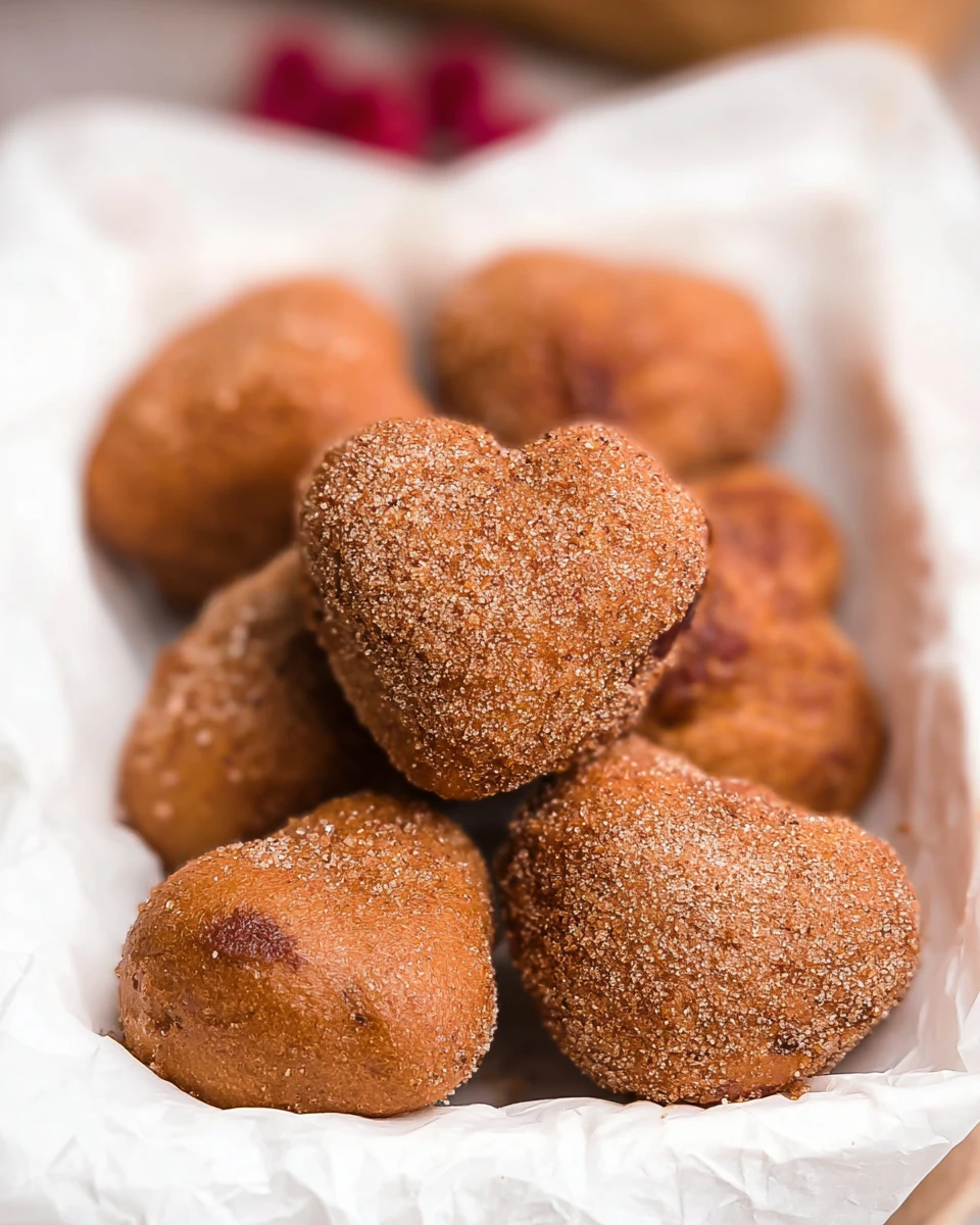 Heart-Shaped Doughnut Holes