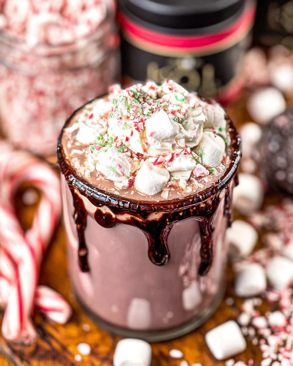 Homemade Peppermint Hot Chocolate Mix