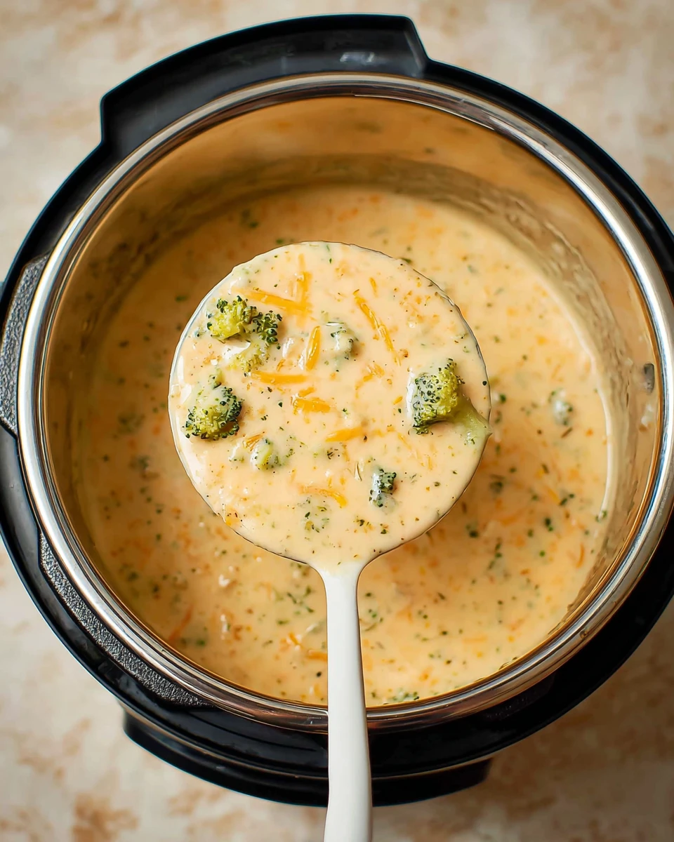 Instant Pot Broccoli Cheddar Soup