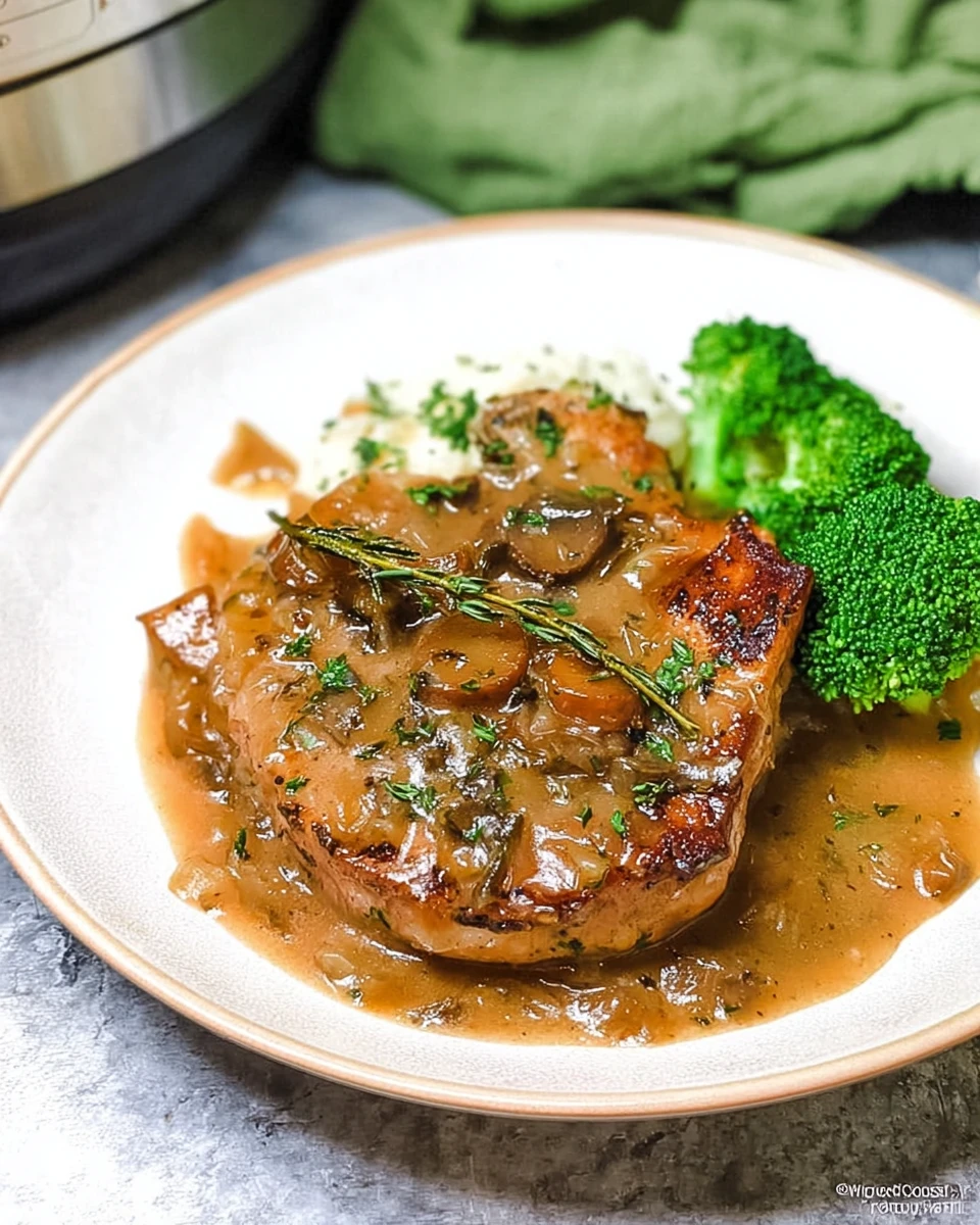 Instant Pot Smothered Pork Chops