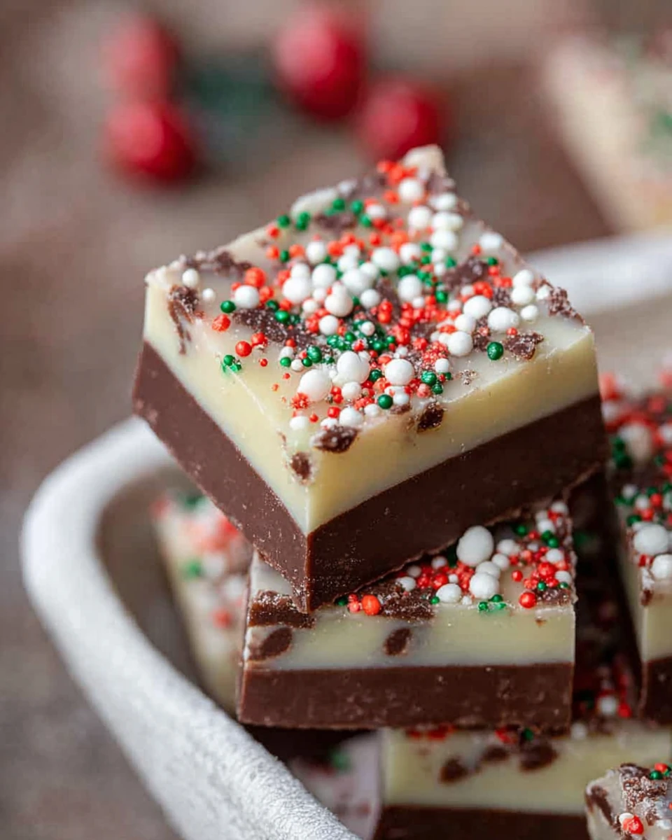 Layered Christmas Fudge