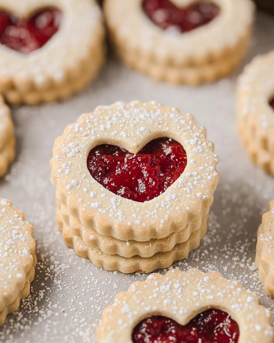 Linzer Tart Cookies 6 Linzer Tart Cookies