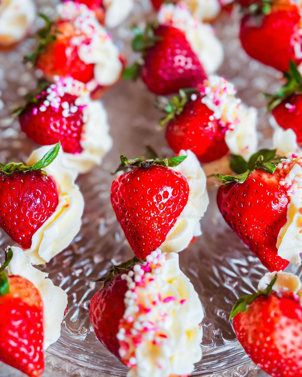 Mascarpone Stuffed Strawberries