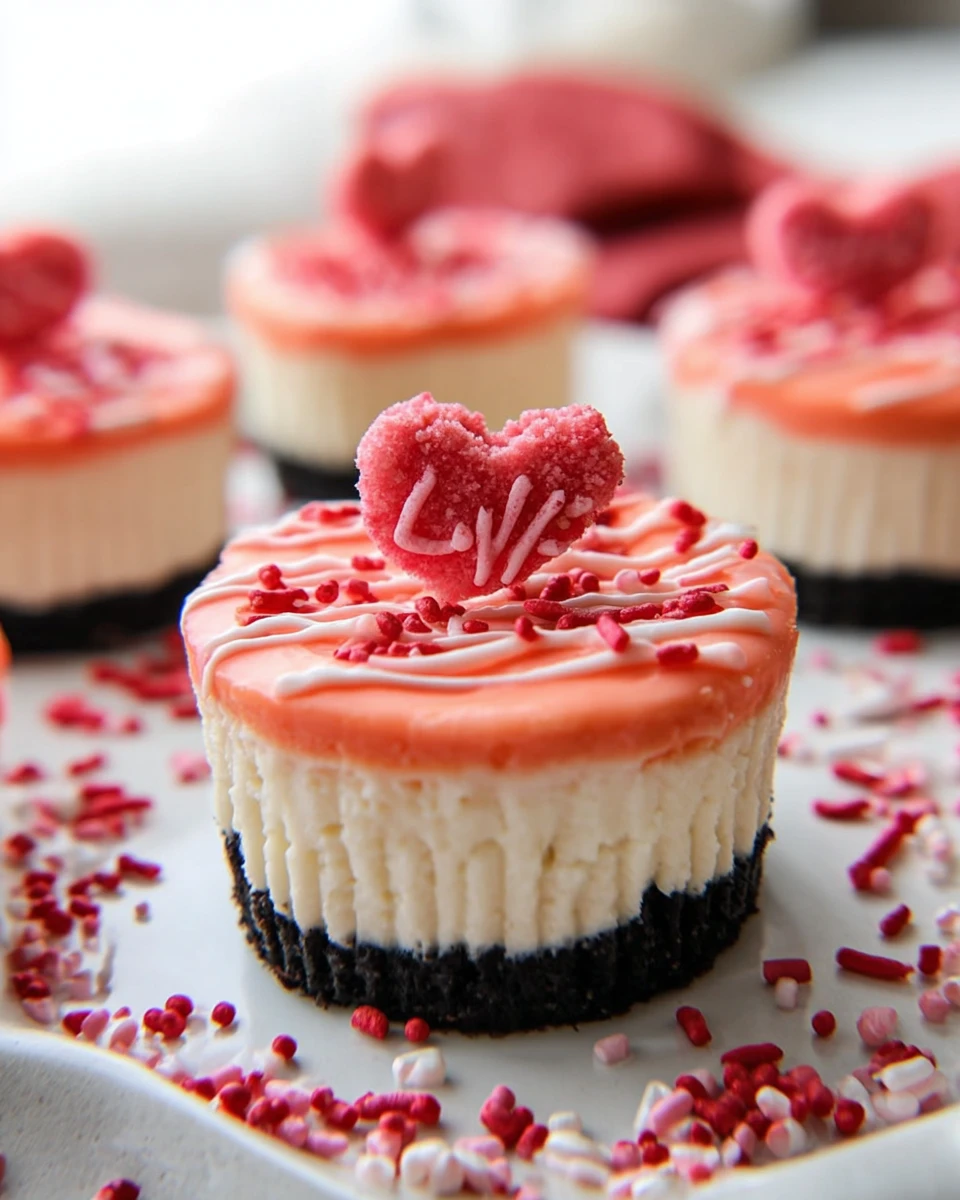 Mini Valentine Cheesecakes