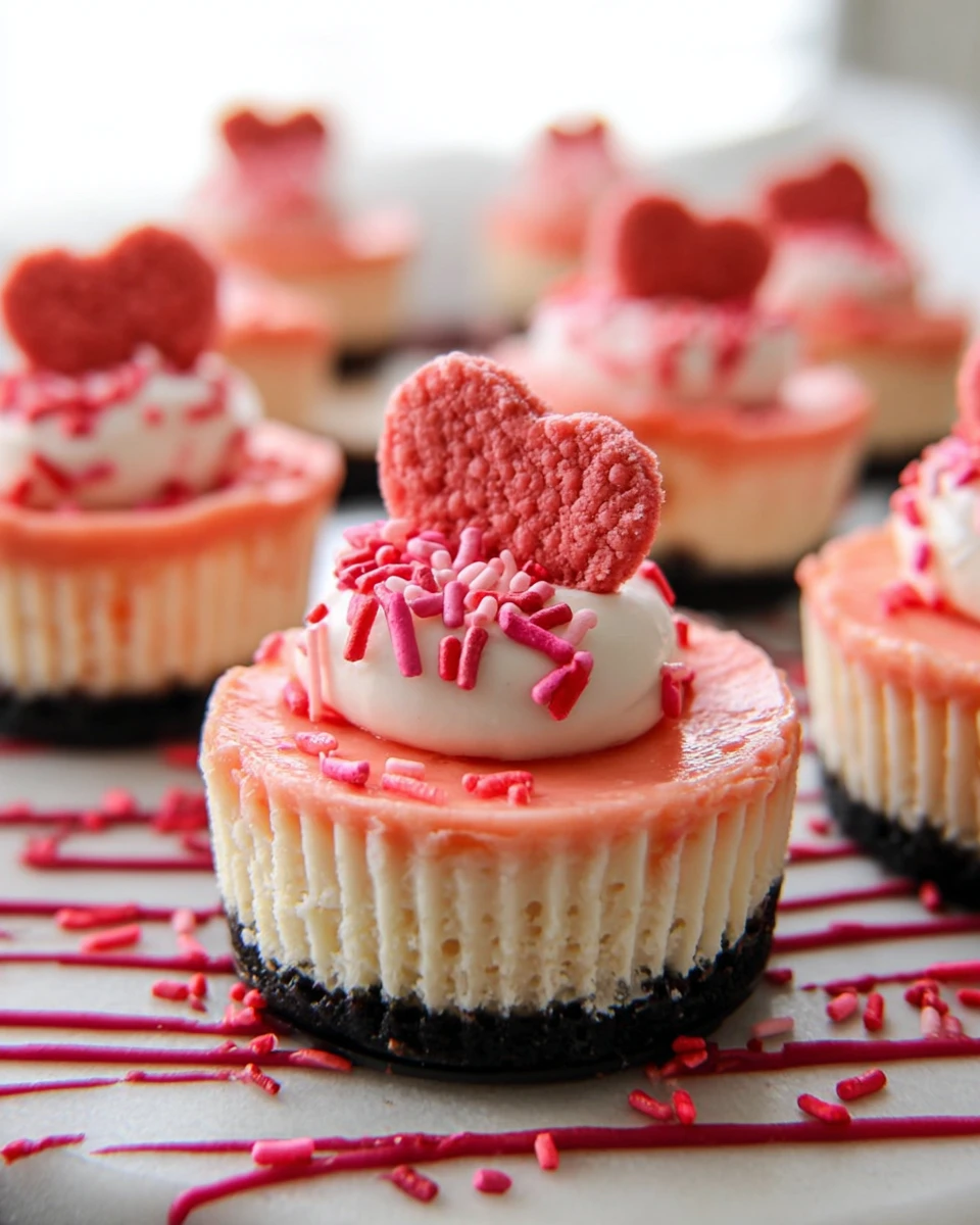 Mini Valentine Cheesecakes