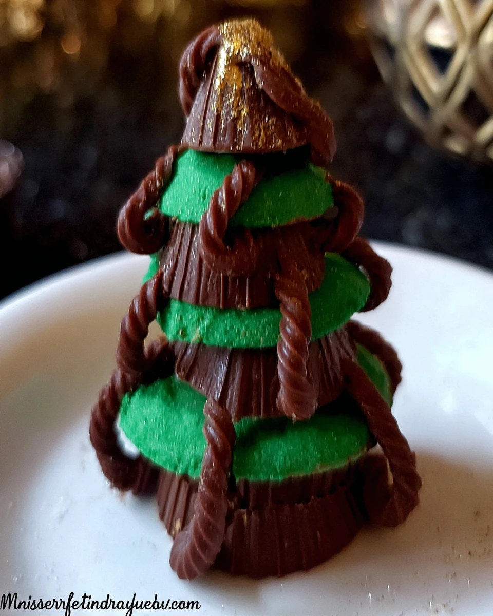 Peanut Butter Cup Christmas Trees 5 Peanut Butter Cup Christmas Trees