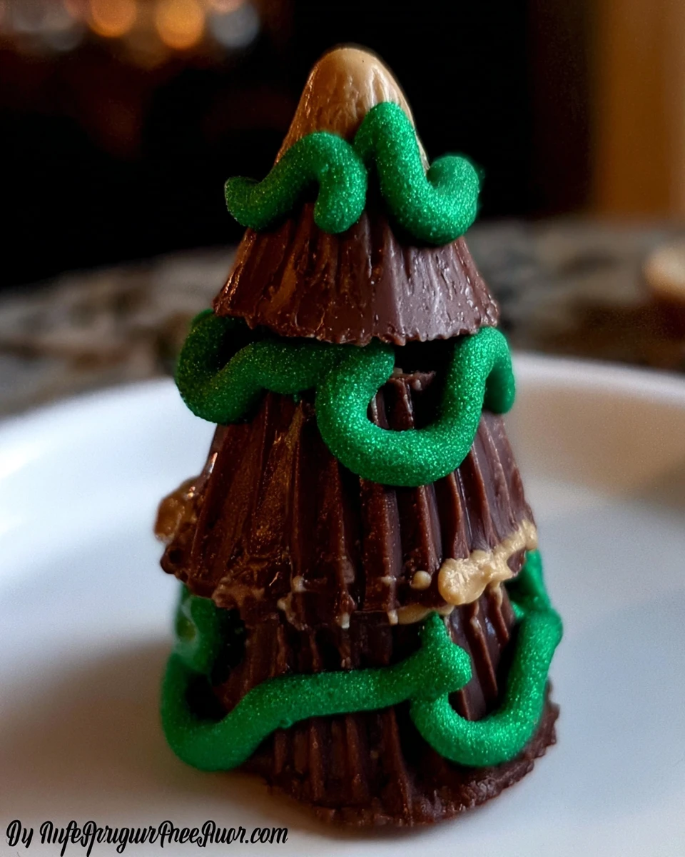 Peanut Butter Cup Christmas Trees 6 Peanut Butter Cup Christmas Trees