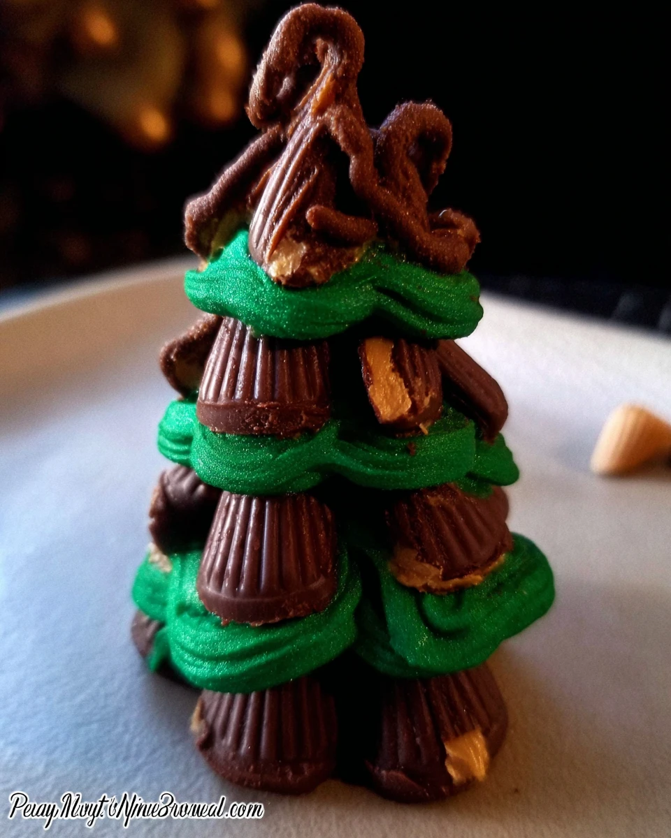 Peanut Butter Cup Christmas Trees 7 Peanut Butter Cup Christmas Trees