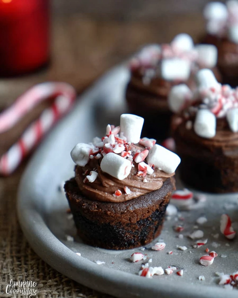Peppermint Hot Chocolate Cookie Cups