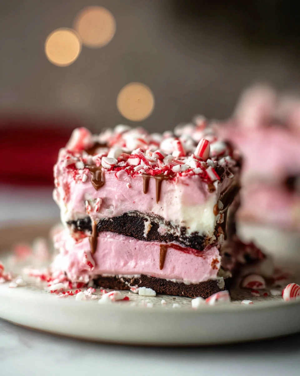 Pink Peppermint Christmas Ice Cream Cake 7 Pink Peppermint Christmas Ice Cream Cake