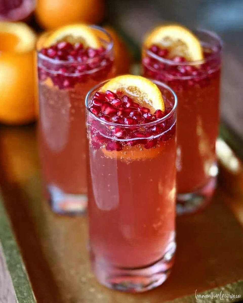 Pomegranate Orange Fizz