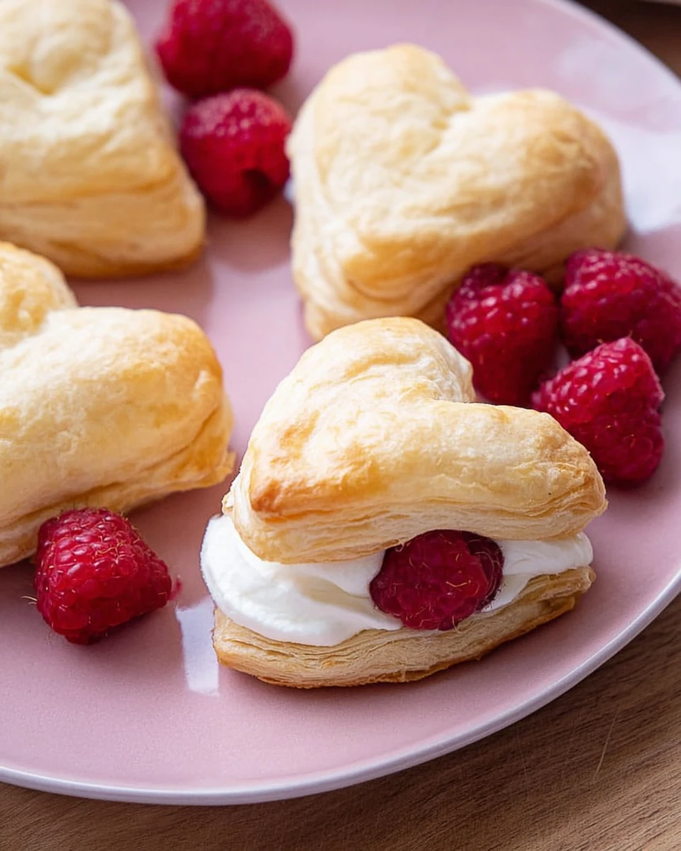 Puff Pastry Berry Hearts