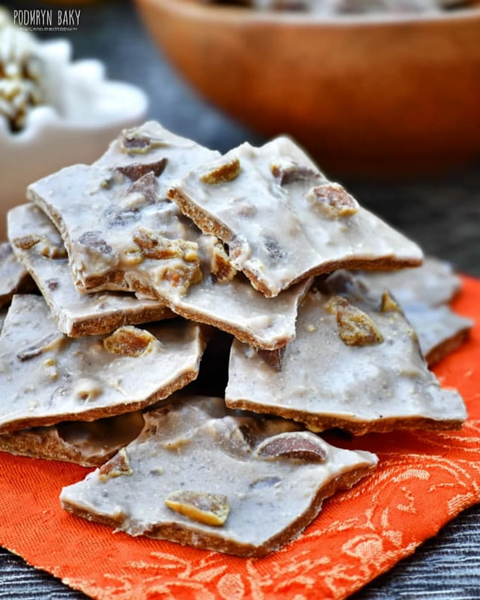 Pumpkin Gingersnap Bark