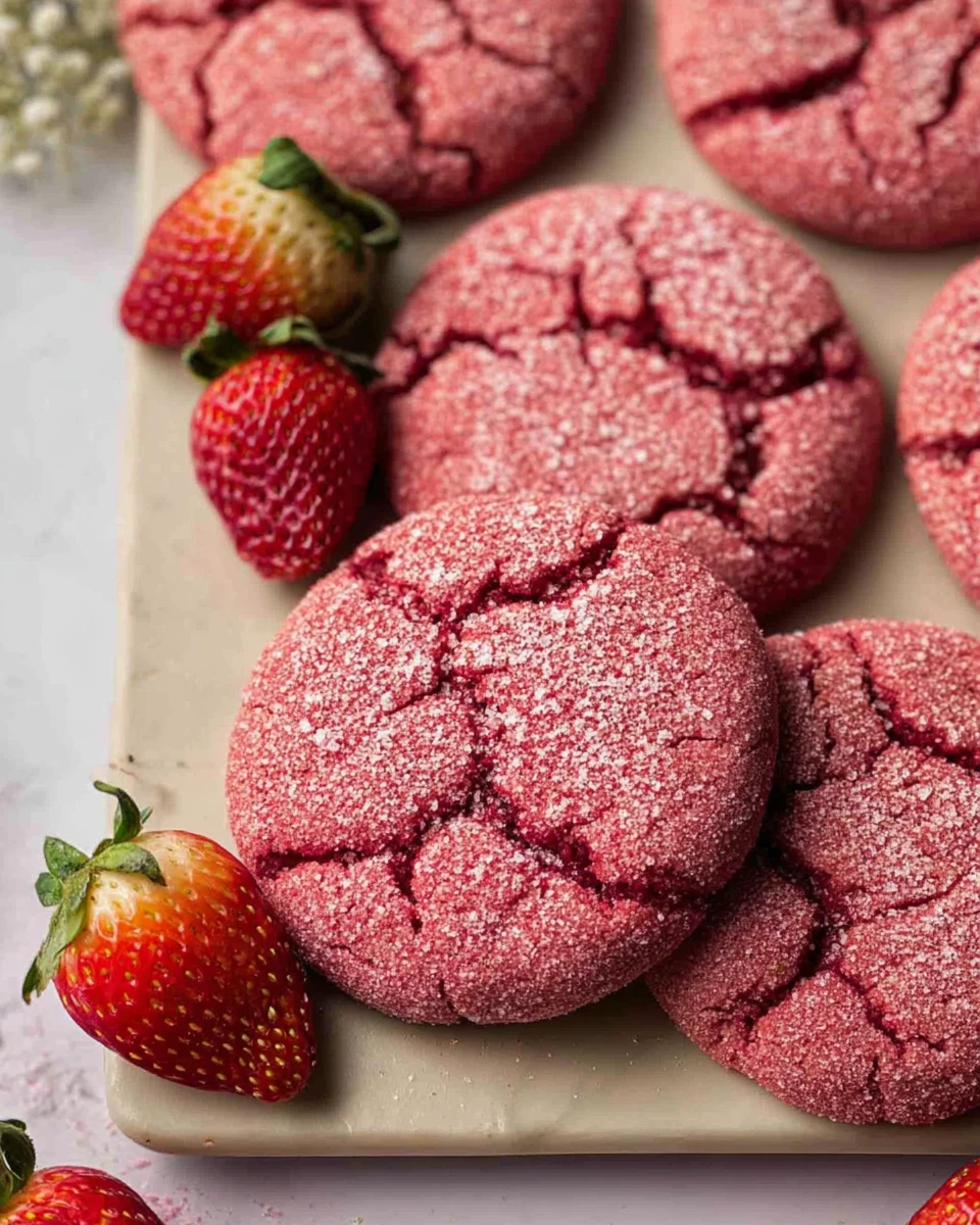 Strawberry Sugar Cookies