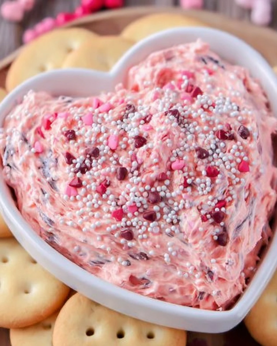 Valentine Cookie Dough Dip
