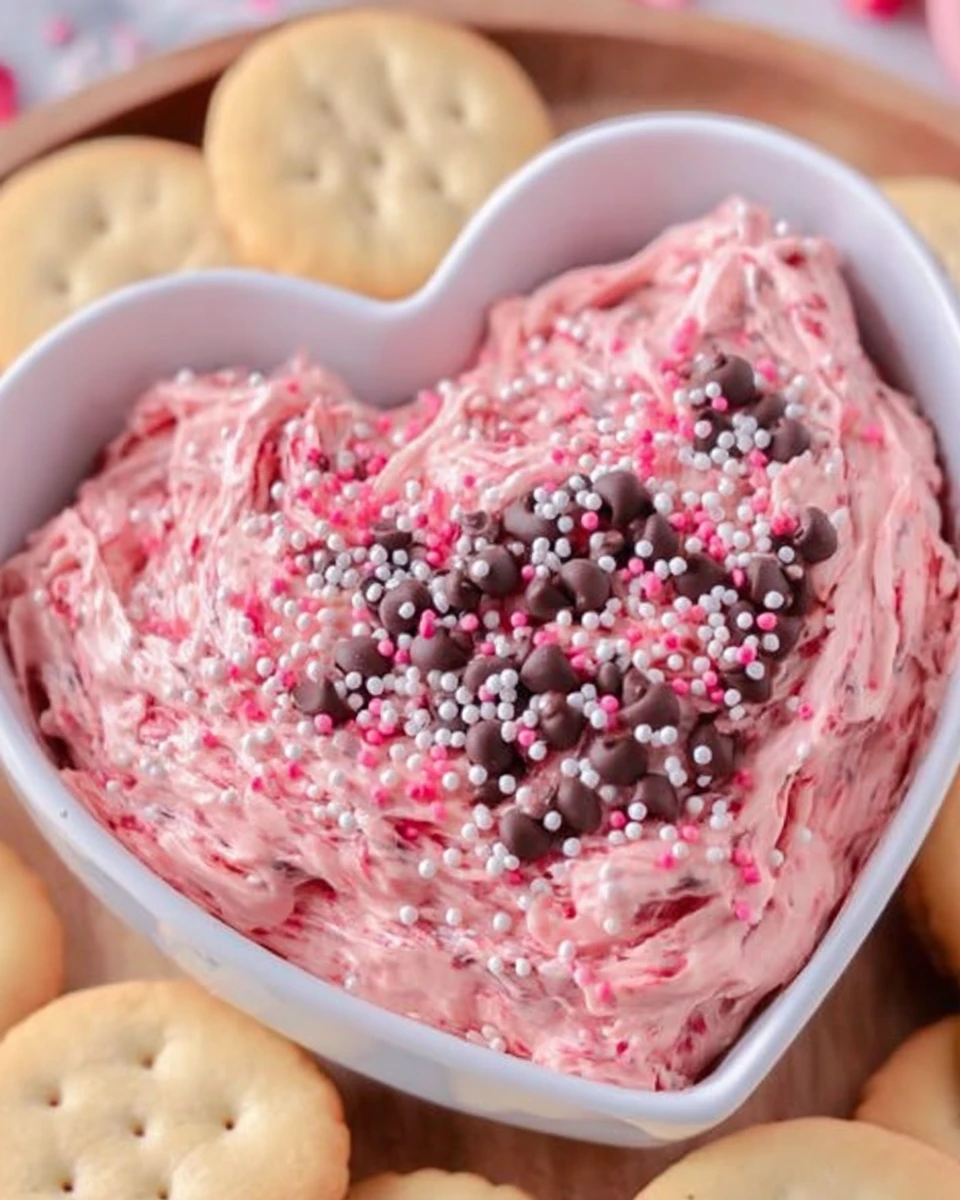 Valentine Cookie Dough Dip