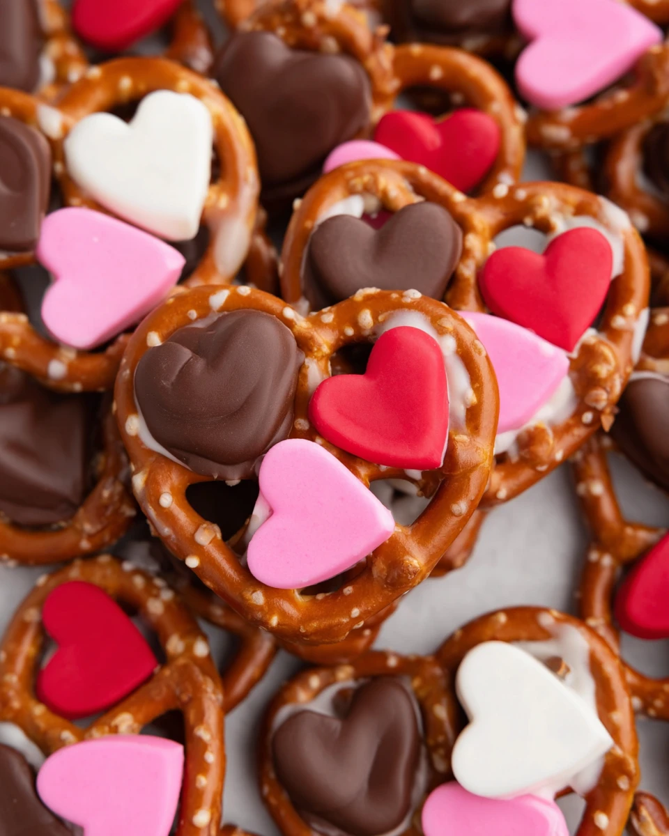 Valentine Heart Pretzels