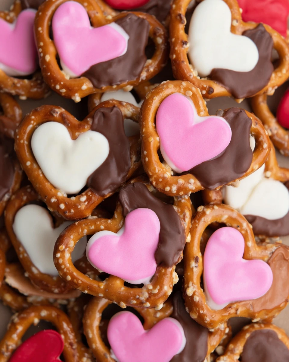 Valentine Heart Pretzels
