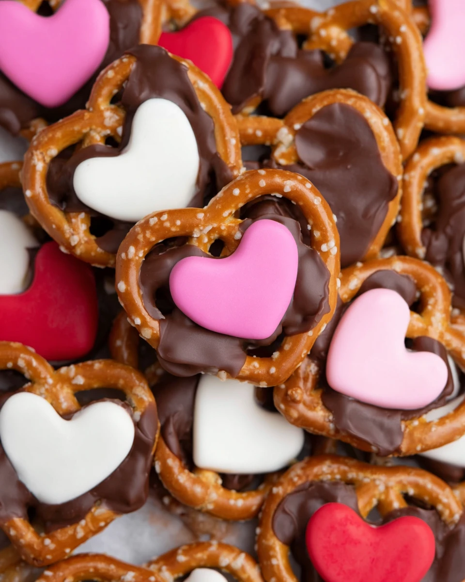 Valentine Heart Pretzels