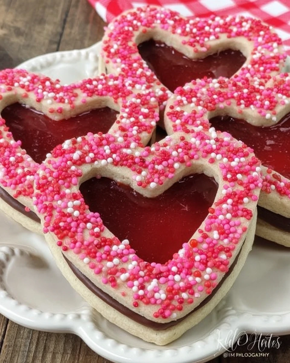 Valentine Sandwich Cookies