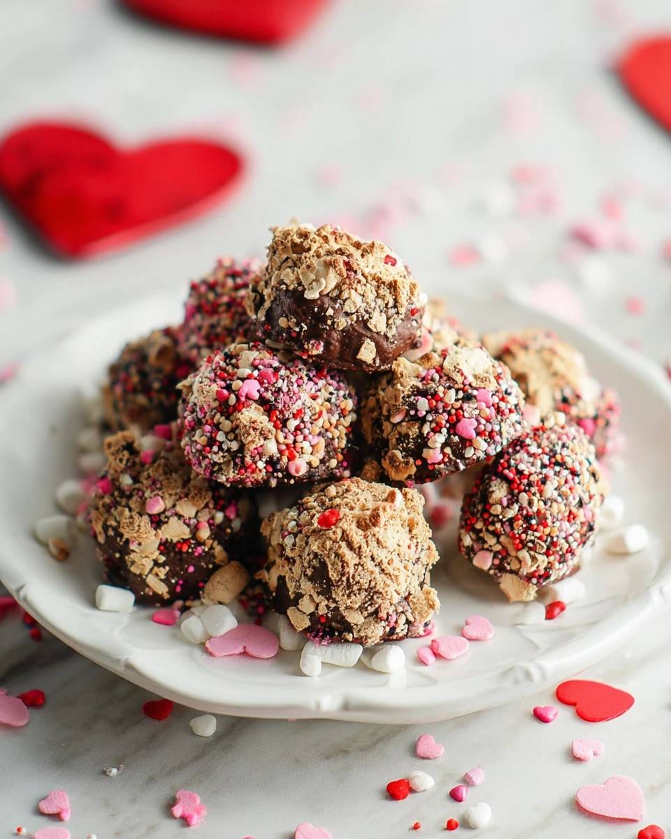Valentine S’mores Brownie Bites